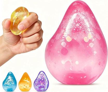Fidget Toys Stress Cube, Cube Squishies Anxiety Stress Relief, Squishy Stress Cube-Drop Malt Sugar Balls, Sensory Toys for Kids with Autism, Fidgets for Classroom Prize Toys