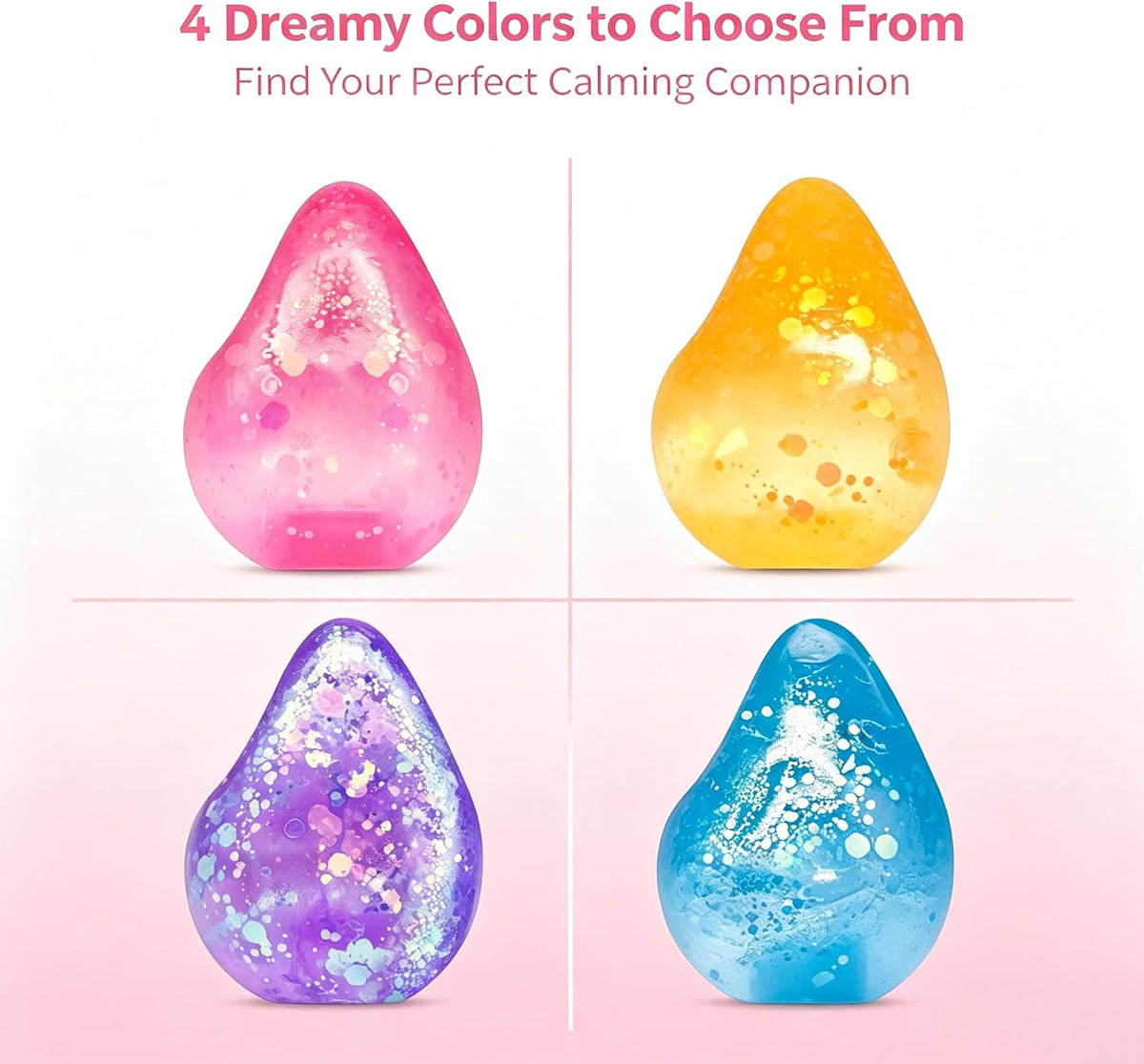 Fidget Toys Stress Cube, Cube Squishies Anxiety Stress Relief, Squishy Stress Cube-Drop Malt Sugar Balls, Sensory Toys for Kids with Autism, Fidgets for Classroom Prize Toys