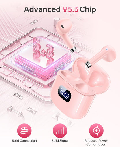 Wireless Earbuds Bluetooth 5.3 Ear Buds Headphones, 40Hrs Playback