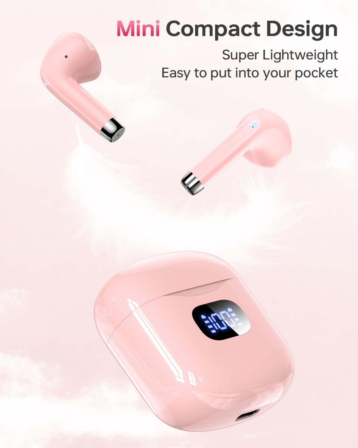 Wireless Earbuds Bluetooth 5.3 Ear Buds Headphones, 40Hrs Playback