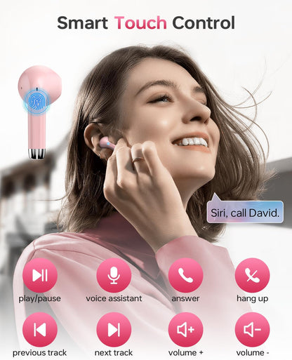 Wireless Earbuds Bluetooth 5.3 Ear Buds Headphones, 40Hrs Playback