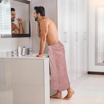 Jumbo Bath Sheets, 2 Pack, 35x70 in, 600 GSM Cotton, Dusty Pink