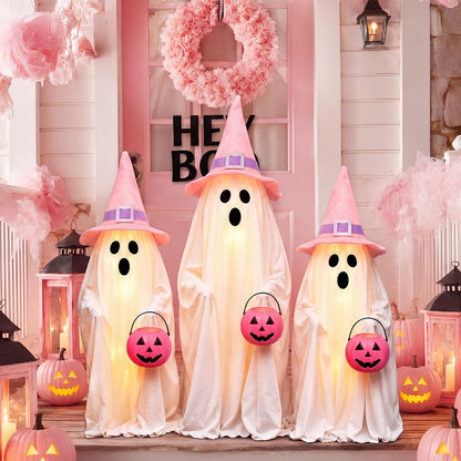 3 Pack Pink Holiday Halloween Outdoor Decoration 30'' & 26''