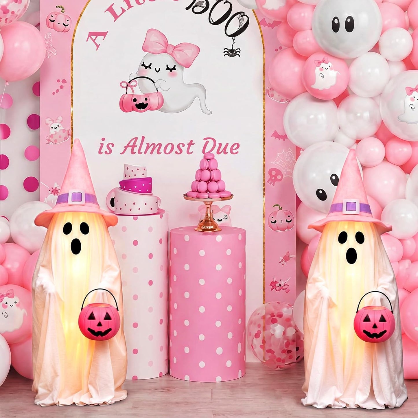 3 Pack Pink Holiday Halloween Outdoor Decoration 30'' & 26''