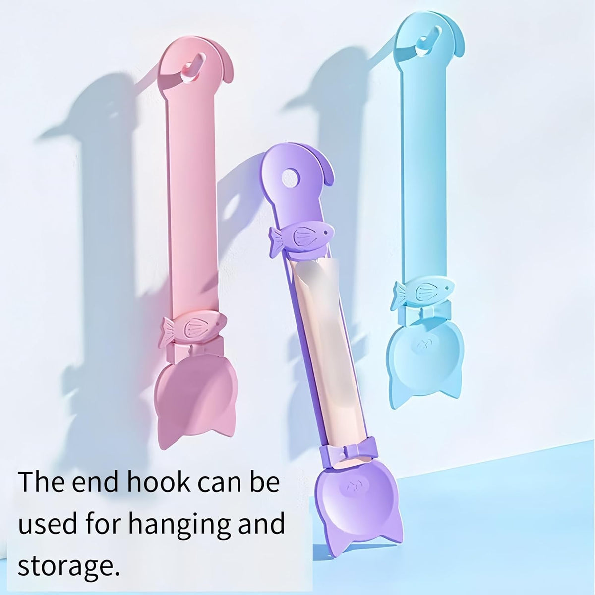 Tail-Shaped Cat Treat Dispenser - Squeeze Spoon for Wet Food & Cat Strips, Multi-Purpose Pet Food Can Accessory, Easy Clean (Pink)