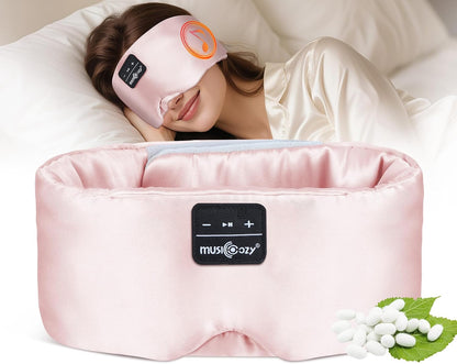 3D Mulberry Silk Bluetooth 5.4 Headphones Sleep Mask