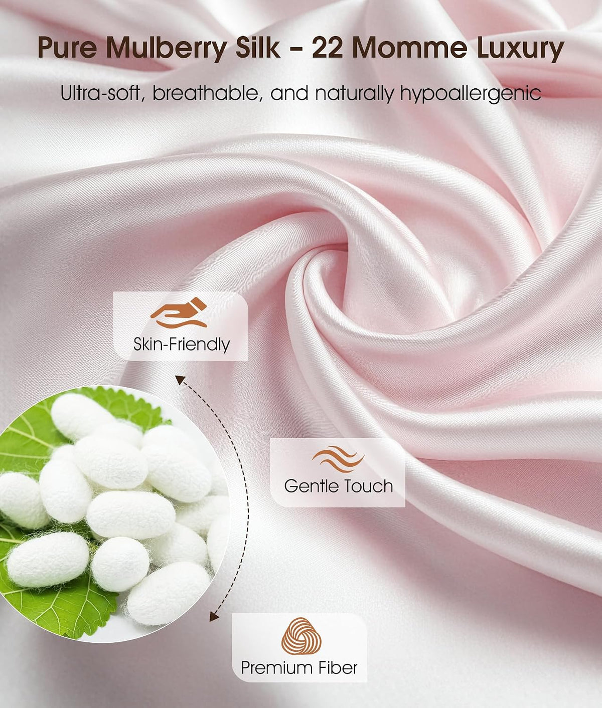 3D Mulberry Silk Bluetooth 5.4 Headphones Sleep Mask