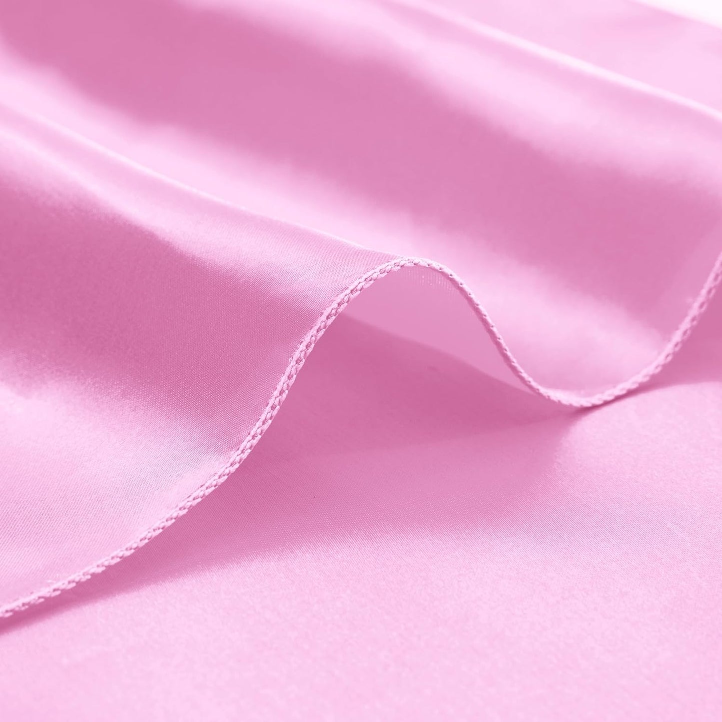 Aormenzy 25 Pack Light Pink Satin Napkins 12 x 12 Silky Napkins, Party Cloth Napkins Square Satin Napkins,Dining Table Napkins Soft Cloth Napkins for Wedding,Banquet,Party Decoration