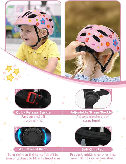 XJD Toddler Helmet Kids Bike Helmet for Infant/Baby, Adjustable for Age 1+