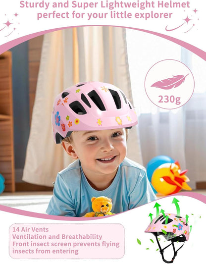 XJD Toddler Helmet Kids Bike Helmet for Infant/Baby, Adjustable for Age 1+