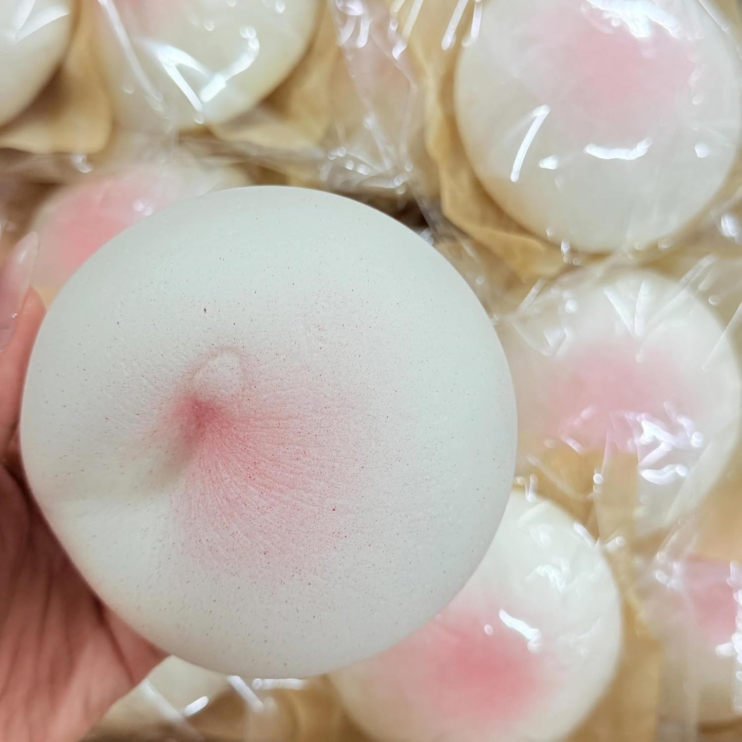 Cheese Slow Rising Squishy Toy, Soft Foam Stress Relief Squeeze, Sticky Food Squishies, Bread and Butter Squishy Style for Desk Decor or Gift (White) | Foam Bread Butter Squishy Stress Balls for Stress Relief, ADHD,Party Favor Gift (White)