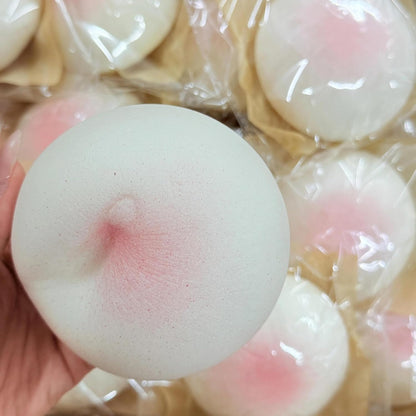 Cheese Slow Rising Squishy Toy, Soft Foam Stress Relief Squeeze, Sticky Food Squishies, Bread and Butter Squishy Style for Desk Decor or Gift (White) | Foam Bread Butter Squishy Stress Balls for Stress Relief, ADHD,Party Favor Gift (White)