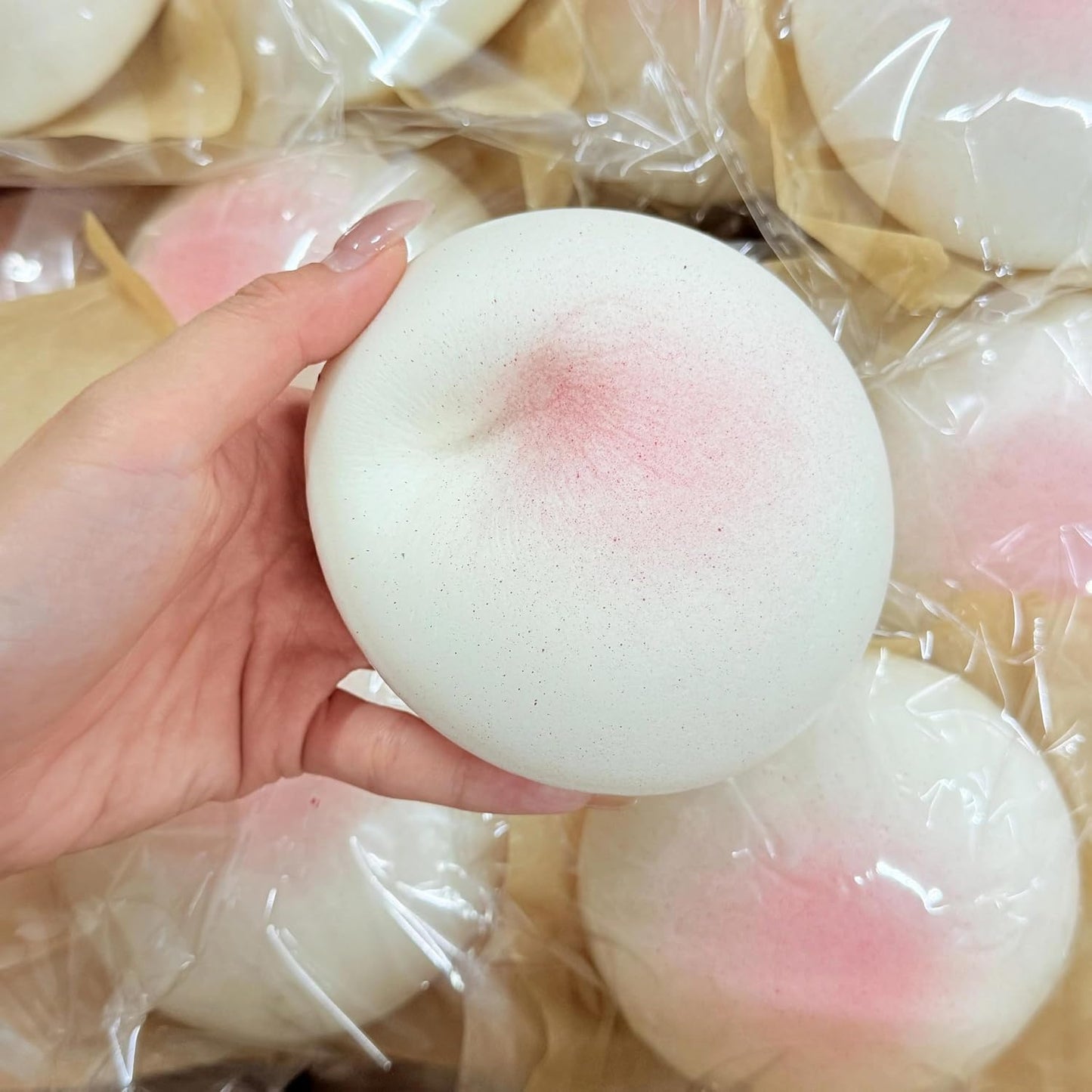 Cheese Slow Rising Squishy Toy, Soft Foam Stress Relief Squeeze, Sticky Food Squishies, Bread and Butter Squishy Style for Desk Decor or Gift (White) | Foam Bread Butter Squishy Stress Balls for Stress Relief, ADHD,Party Favor Gift (White)