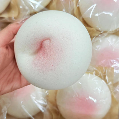 Cheese Slow Rising Squishy Toy, Soft Foam Stress Relief Squeeze, Sticky Food Squishies, Bread and Butter Squishy Style for Desk Decor or Gift (White) | Foam Bread Butter Squishy Stress Balls for Stress Relief, ADHD,Party Favor Gift (White)