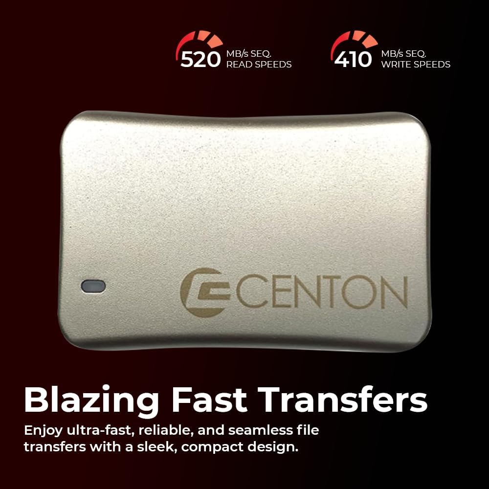 External SSD (Rose Gold Metallic), USB-C 3.2 Gen 2, 1000GB