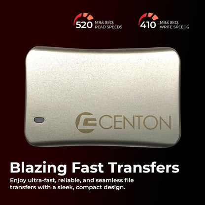 External SSD (Rose Gold Metallic), USB-C 3.2 Gen 2, 1000GB