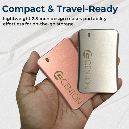 External SSD (Rose Gold Metallic), USB-C 3.2 Gen 2, 1000GB