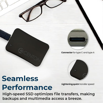 External SSD (Rose Gold Metallic), USB-C 3.2 Gen 2, 1000GB