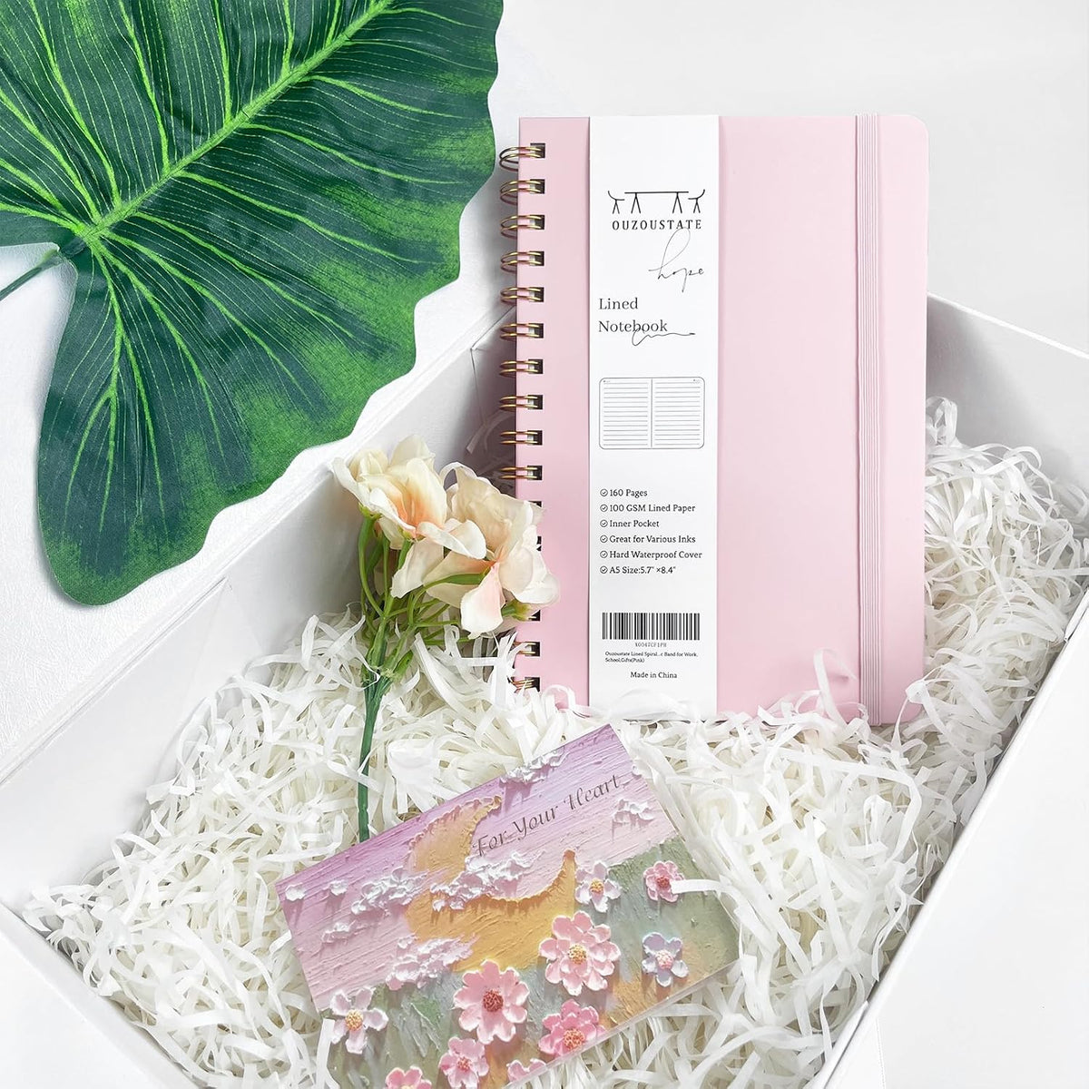 Lined Spiral Notebook 3Pack A5 Pink College Ruled Hardcover Journal 160 Pages-5.67" x 8.4",100 GSM Paper, Spiral Bound Notebook for Work School Note Taking Business