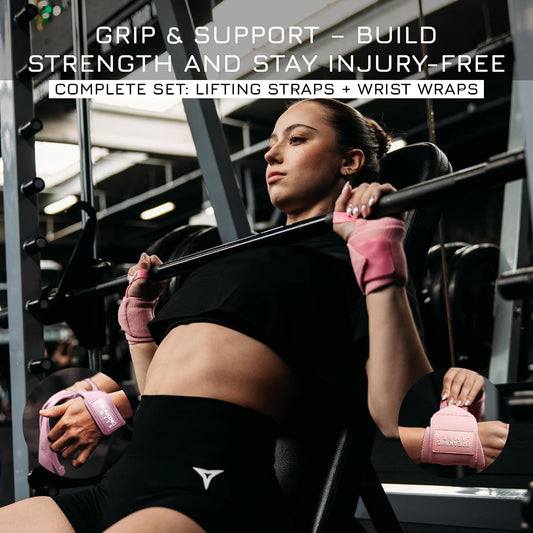 Lifting Straps & Wrist Wraps for Weightlifting Men & Women