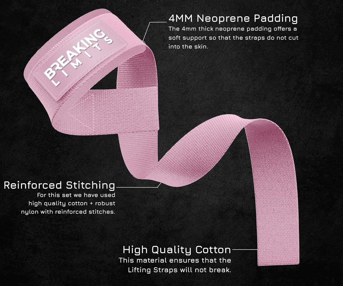 Lifting Straps & Wrist Wraps for Weightlifting Men & Women