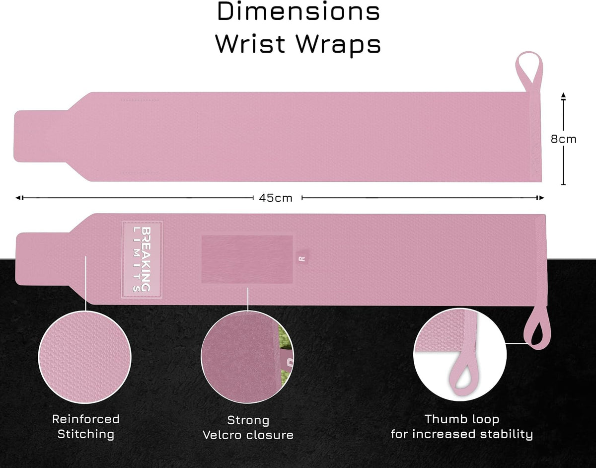 Lifting Straps & Wrist Wraps for Weightlifting Men & Women
