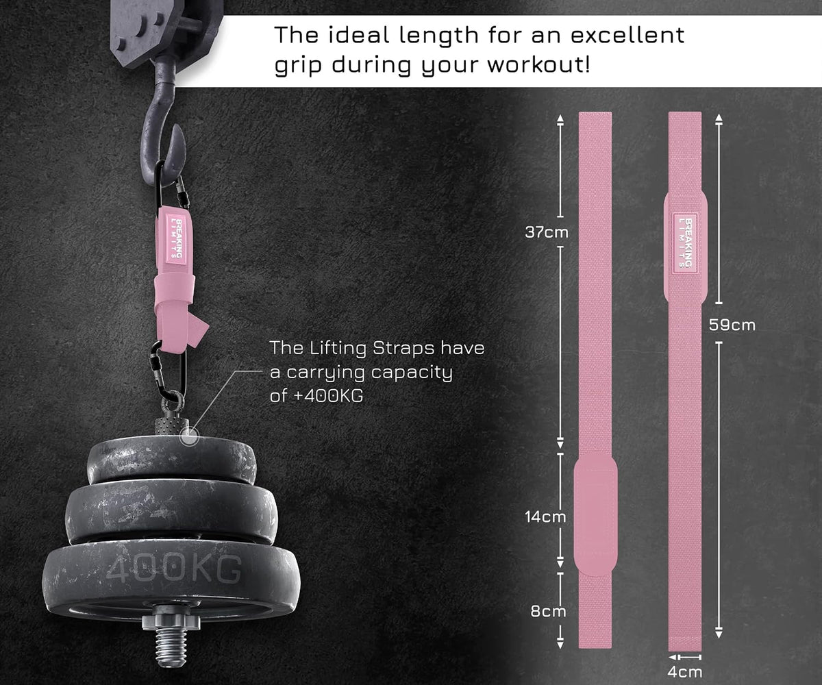 Lifting Straps & Wrist Wraps for Weightlifting Men & Women