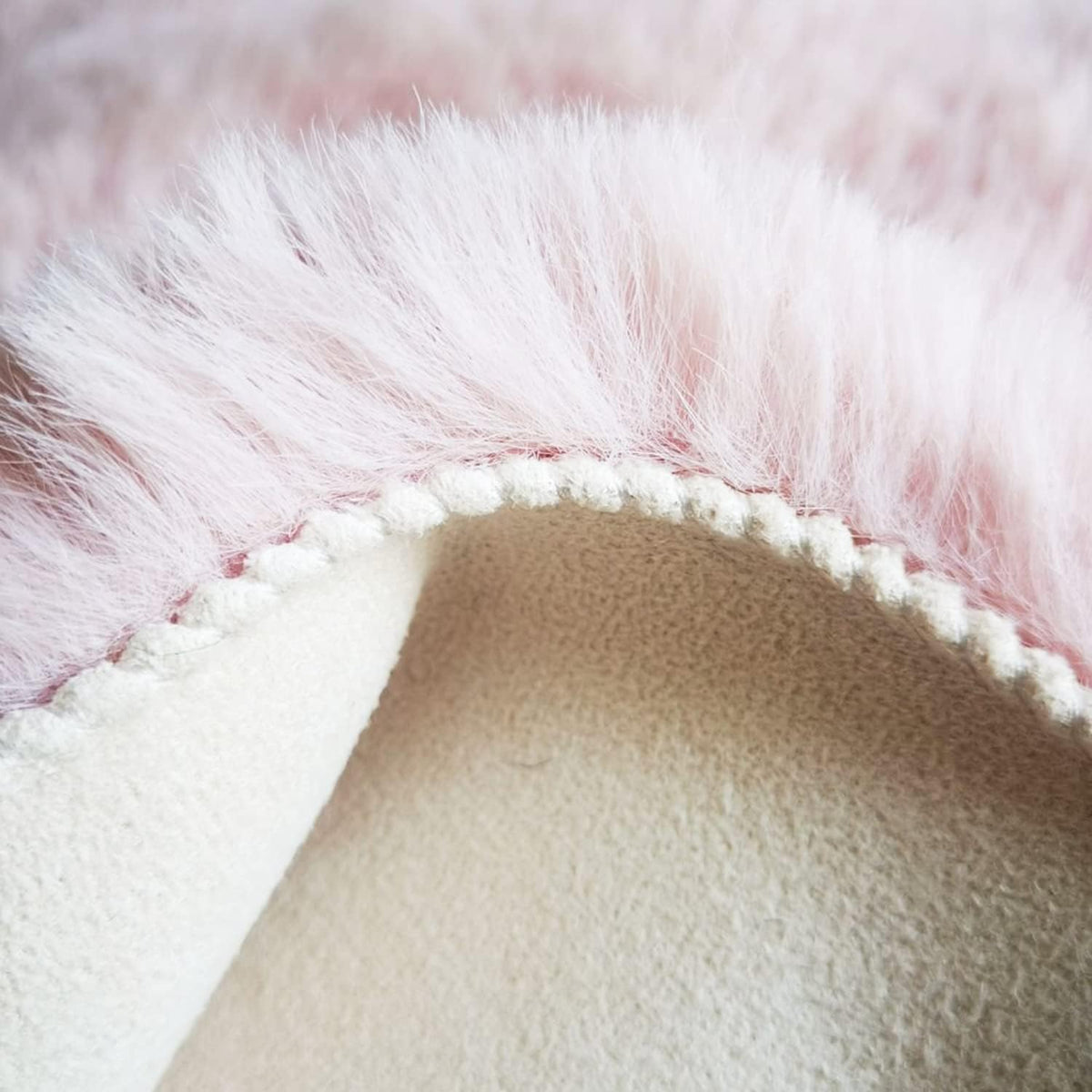 Soft Faux Sheepskin Fur Rug 2x4 Pink Fluffy Bedside Rugs Plush Rug Shag Nursery Carpet Area Rugs for Living Room Bedroom Playing Room Decor