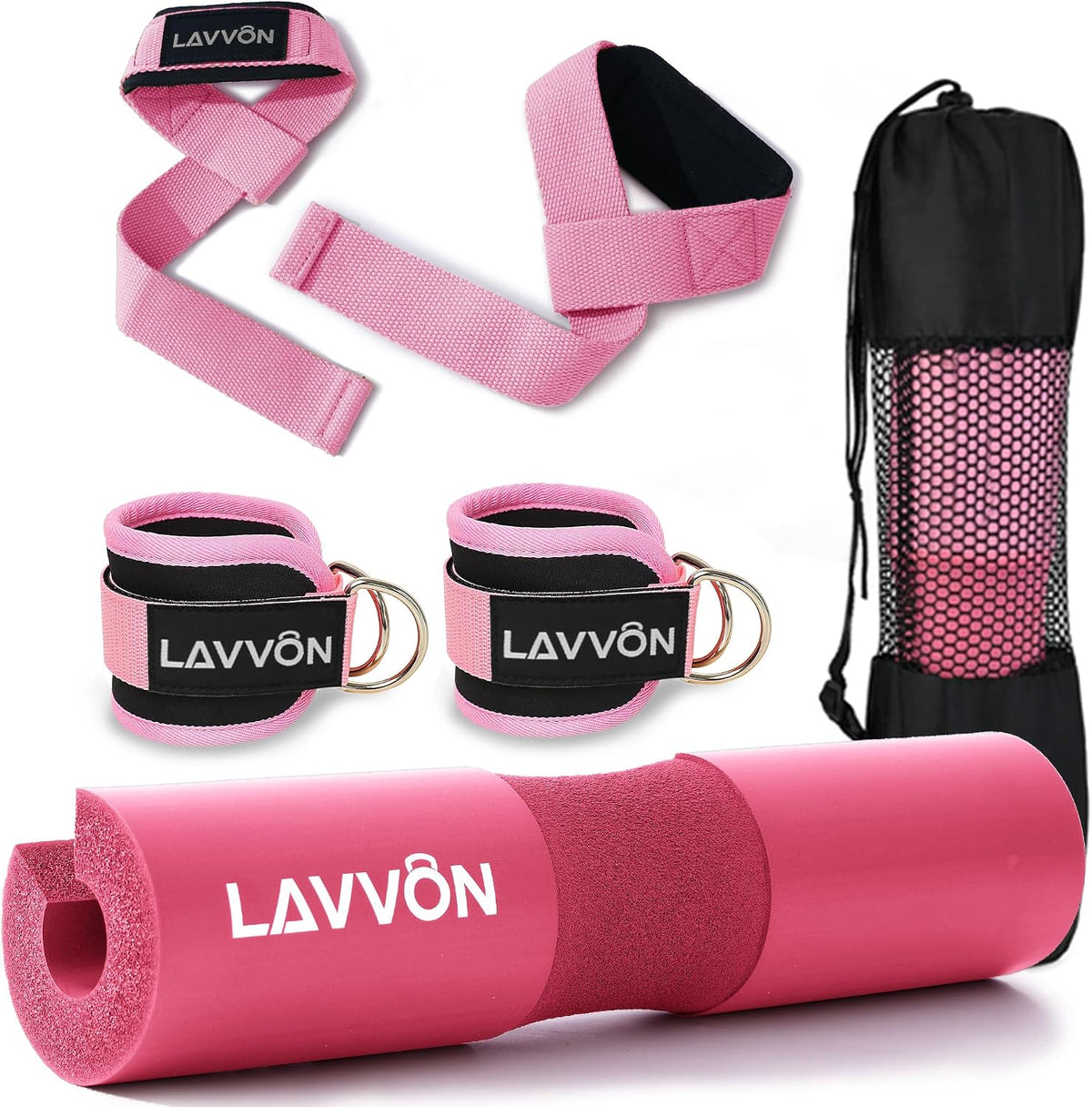 Barbell Pad Set - Hip Thrusts Pads for Squat&Lunges/Bench Press Bar Padding