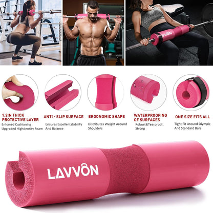 Barbell Pad Set - Hip Thrusts Pads for Squat&Lunges/Bench Press Bar Padding