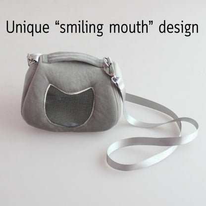 Small Pet Carrier Bag with Pocket for Hamster Sugar Glider Pouch (Pink A)