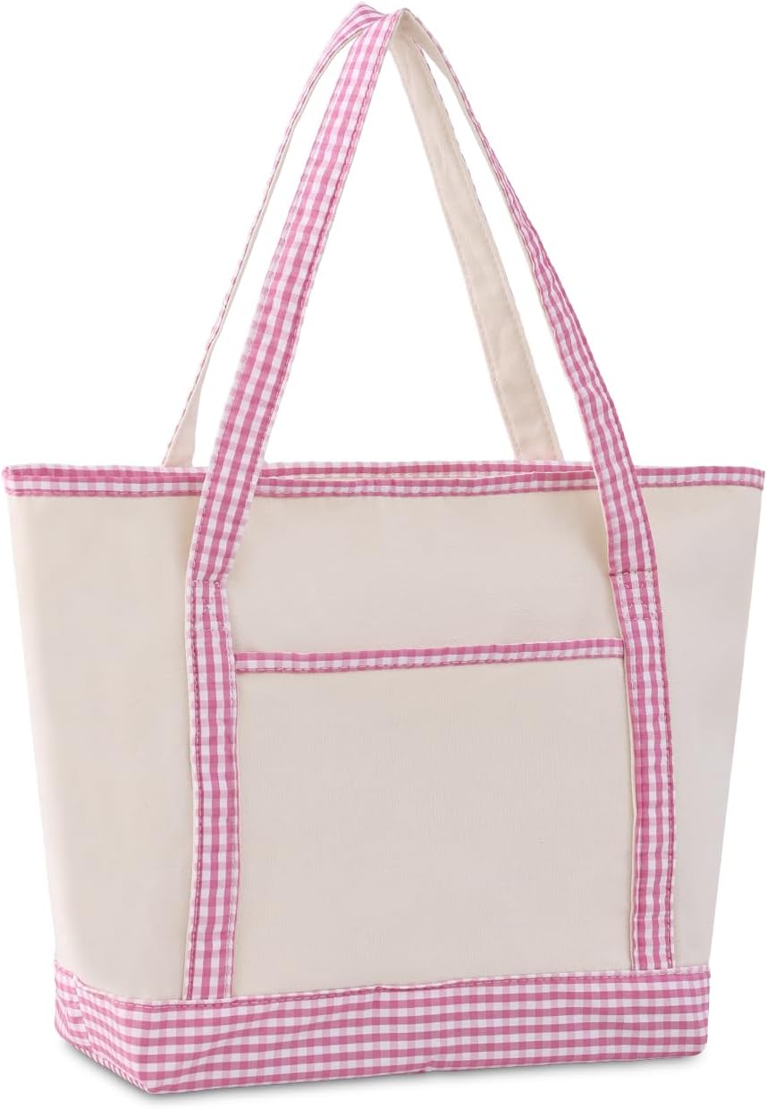 Gingham Tote Bag for Women