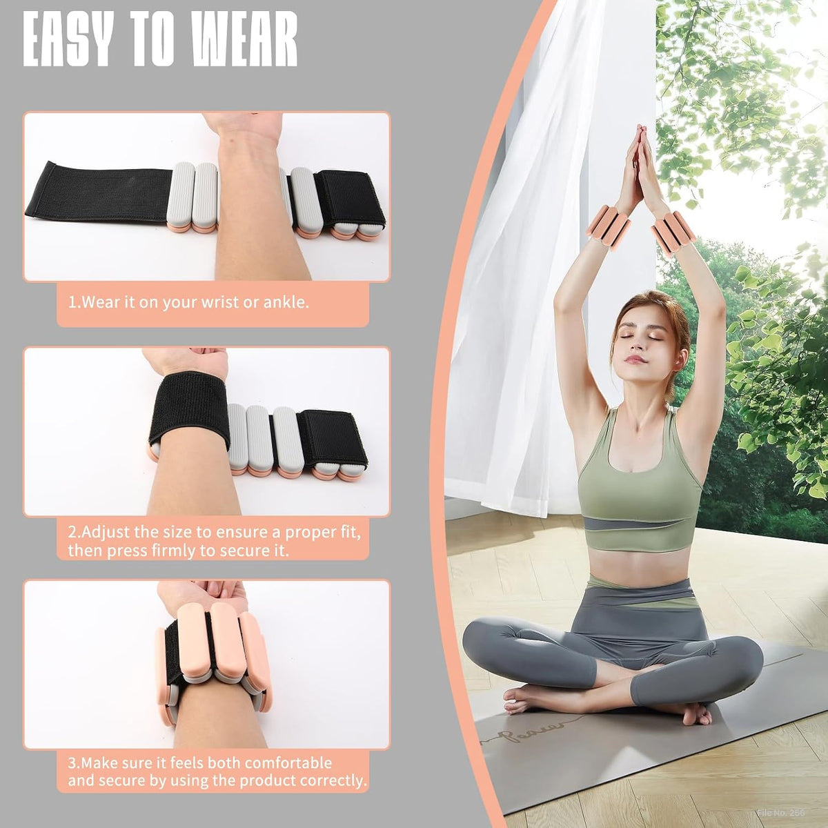 Ankle Weights, 1LB/ 2LB Each, Multiple Options