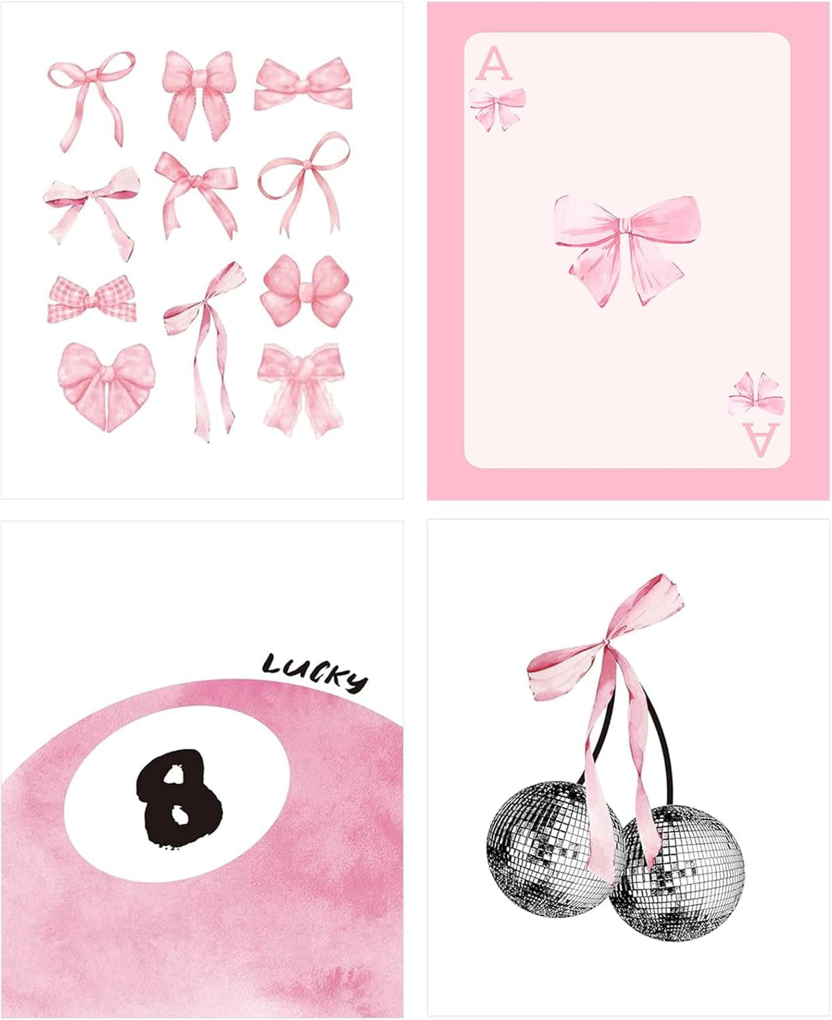 4Pcs Diamond Art Kits for Adult Gem Painting Kit, Coquette