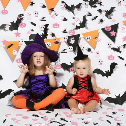 Pink Halloween Confetti Glitter Party Table Decorations