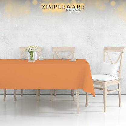 Premium Plastic Table Cloth Disposable 54" x 108" 6 Pack
