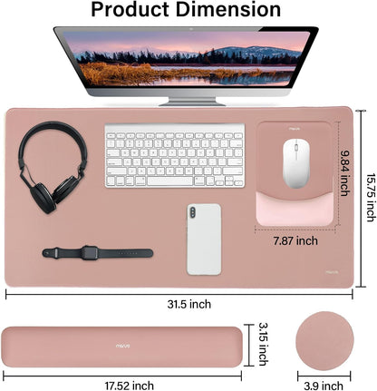 Keyboard Mouse Pad Set, Large Gaming Mouse Pad&Keyboard Wrist Rest