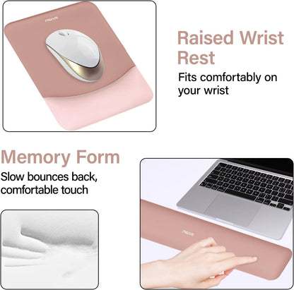 Keyboard Mouse Pad Set, Large Gaming Mouse Pad&Keyboard Wrist Rest