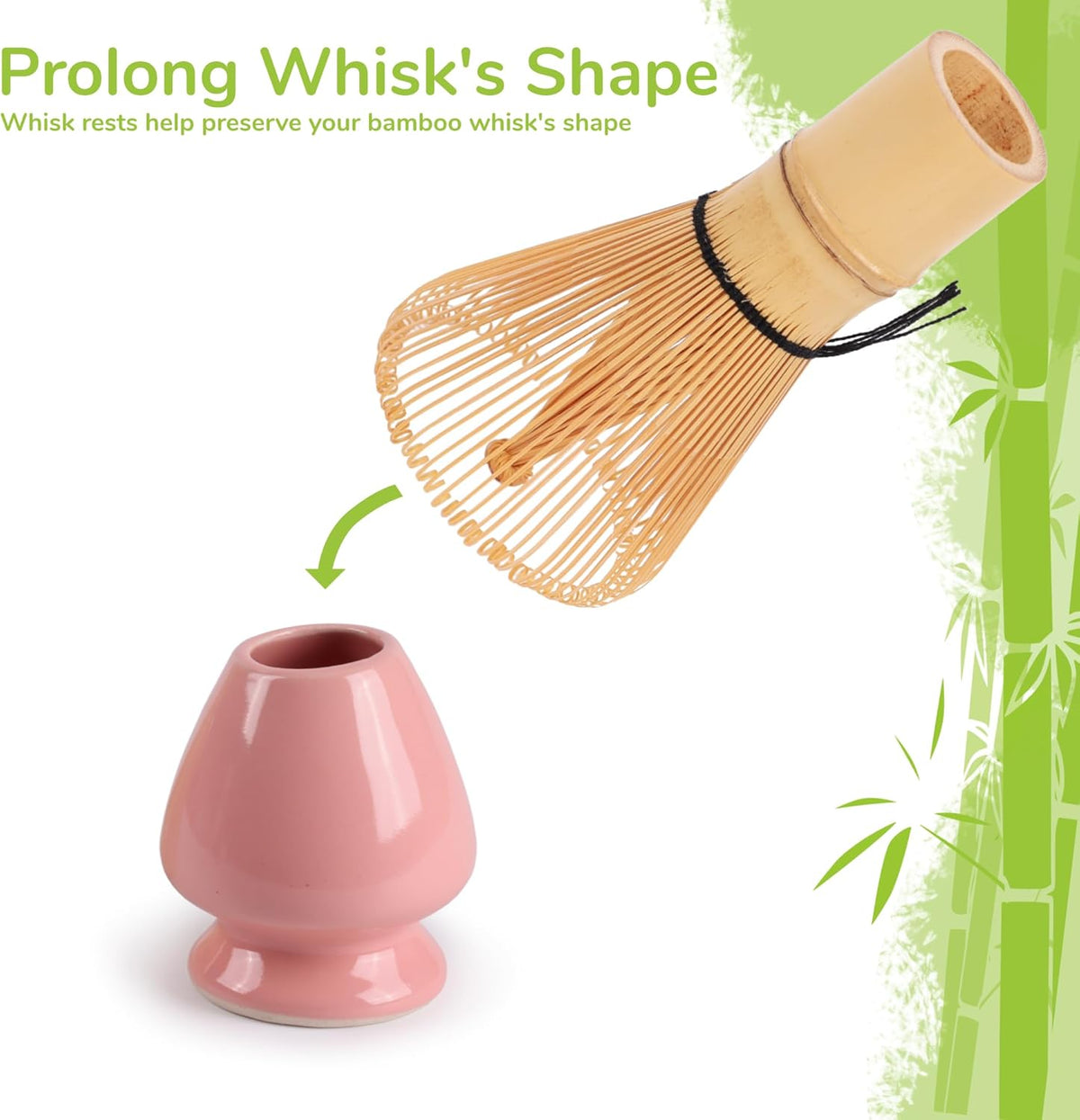 Matcha Tea Whisk Holder, Pink, 1 Piece