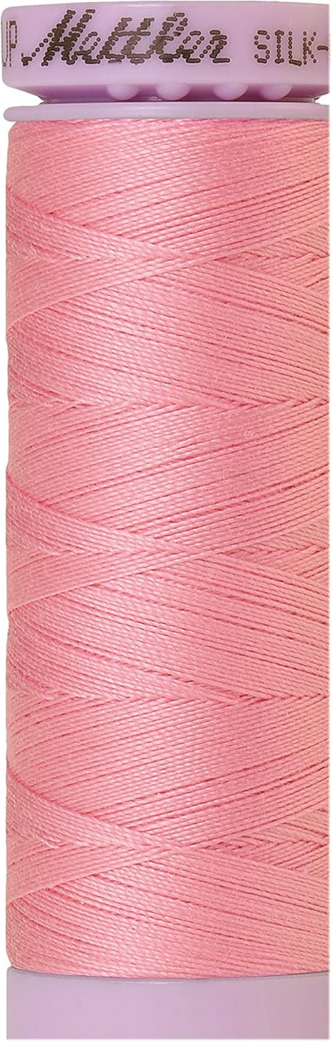 Silk-Finish Solid Cotton Thread, 164 yd/150m, Petal Pink