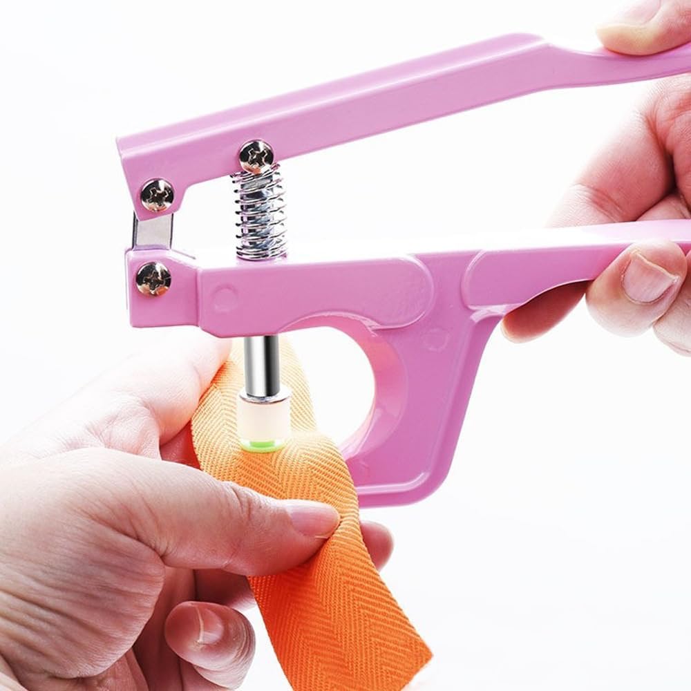 Pink Snap Buttons and Pliers Set