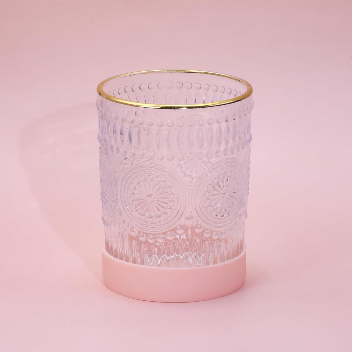 3pcs 7cm Silicon Protective Cup Mat Sleeve Heat-Resistant Bottle Holder Rubber Coaster Tumblers Protector Base Pad Non-Slip Bottom Cover Ring Accessories for Thermos Cup (Light Pink)