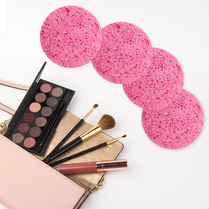 50-Count Compressed Facial Sponges, Pink Cellulose Daily Facial Cleaning