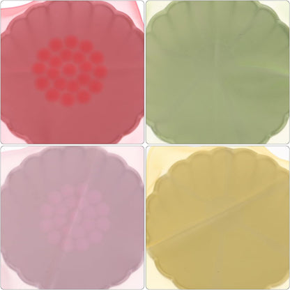 4 Pack Silicone Stretch Lids for Food and Cans Airtight