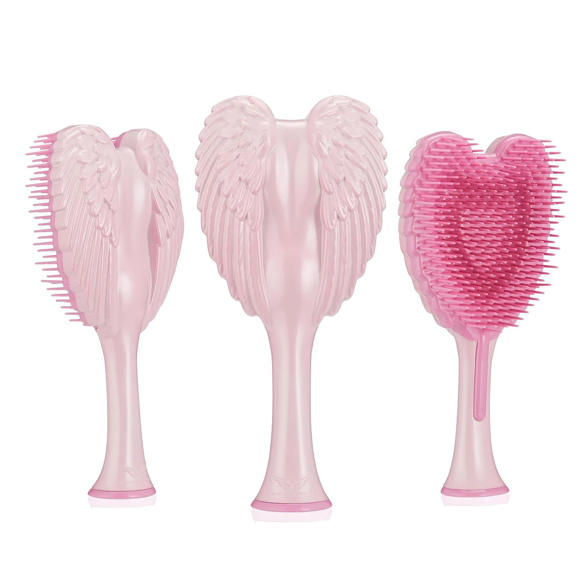 Detangling Hair Brush - Anti Static Angel Wing Hair Brush with Soft & Flexible Bristle for Straight & Wavy Hair, Women Detangler Brushes for Dry & Wet Hair, Gloss Pink