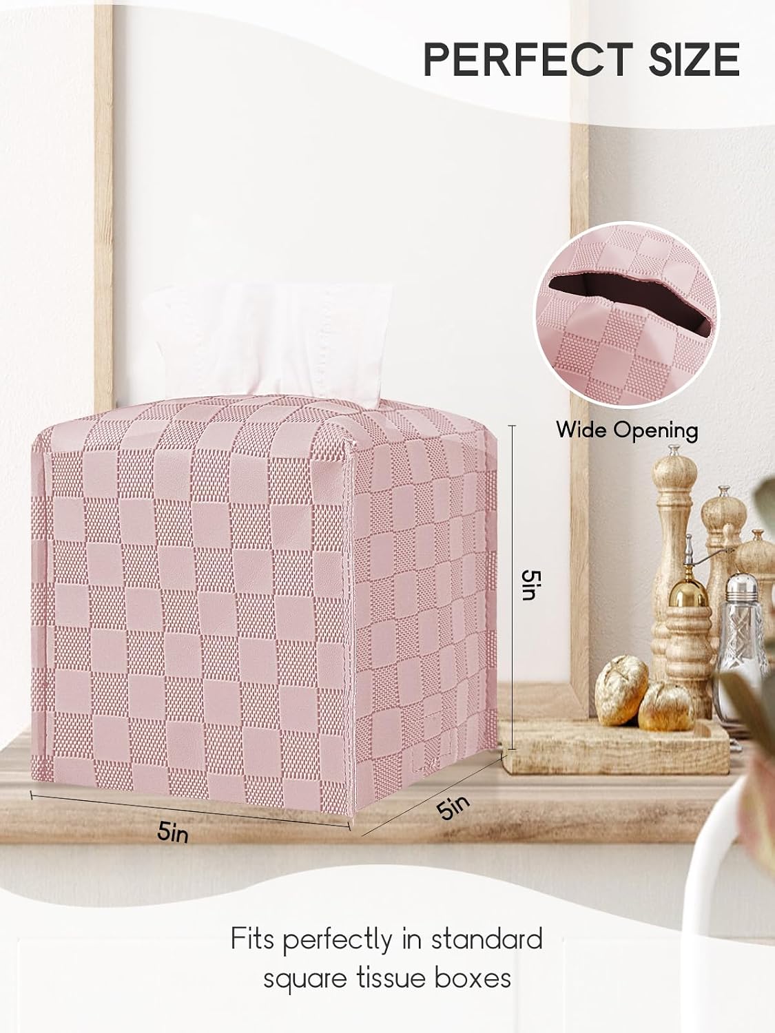 TOGETRUE Tissue Box Cover, Tissue Box Holder, Tissue Holders Organizer