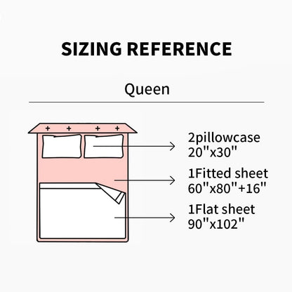 Linen Queen Sheets Set, 100% Stonewashed French Linen Bed Sheets Deep Pocket Sheets, 4 Pieces (1 Flat Sheet, 1 Fitted Sheet, 2 Pillowcases) Natural Flax Bedding Set,Pink