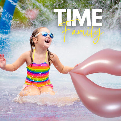 Giant Pink Lips Pool Float – 43.3 x 31.5 Inch Adult Water Lounger Large Pool Float Inflatable Big Mouth Print Floating Row Water Toy Rest Swimming
