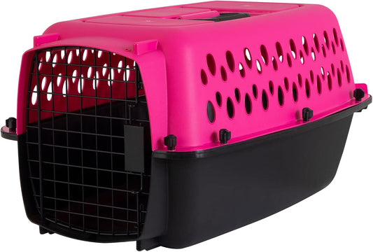 Pet Porter Fashion Dog Kennel 23in, Hot Pink, for Pets up to 15lbs