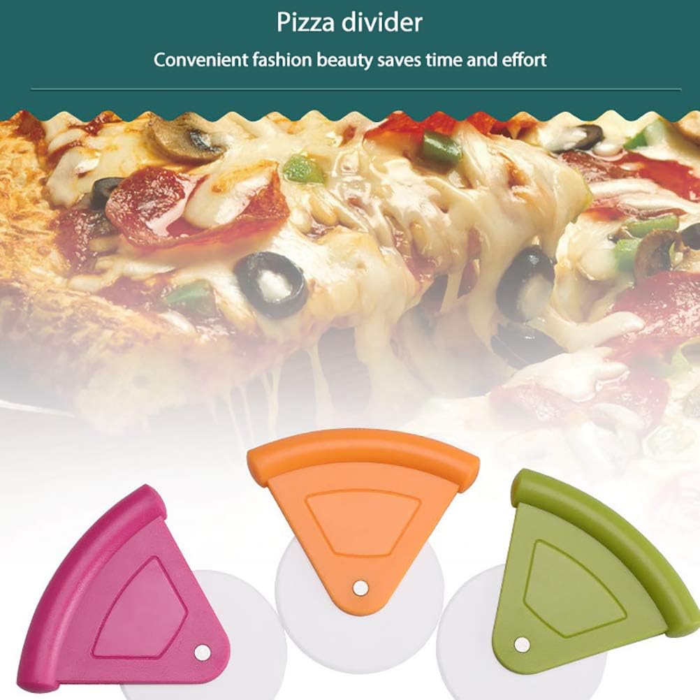 Plastic Pizza Cutter Food Grade ABS Slicing Tool Ergonomic Handle with Safety Features for Cakes Breads and Pastries (pink)